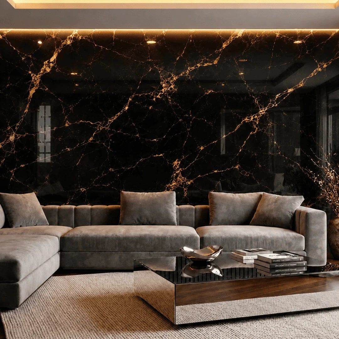 Panneau mural en marbre autocollant – Transformez votre espace en seulement 30 minutes – (270 cm x 110 cm)