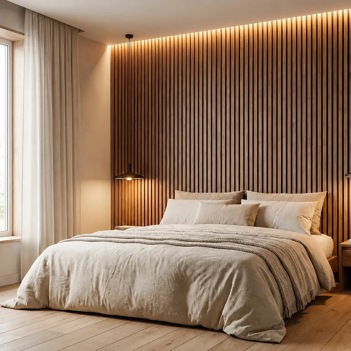 Panneau mural en bois